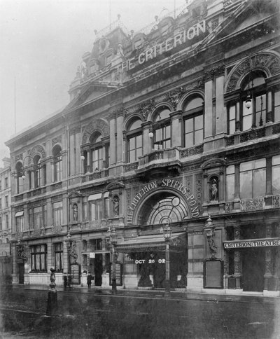 Das Criterion Restaurant und Theater, 1902 von English Photographer